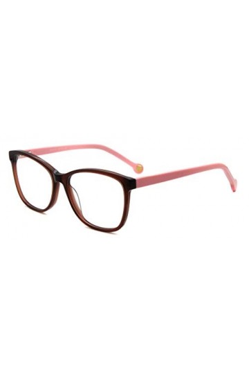FERAVIA Femmes Acétate Filles Lunettes Verres Clairs Cat Eye Rose Lunettes