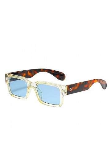 YuanSpring Lunettes Lunettes de soleil à monture carrée pour hommes et femmes B 