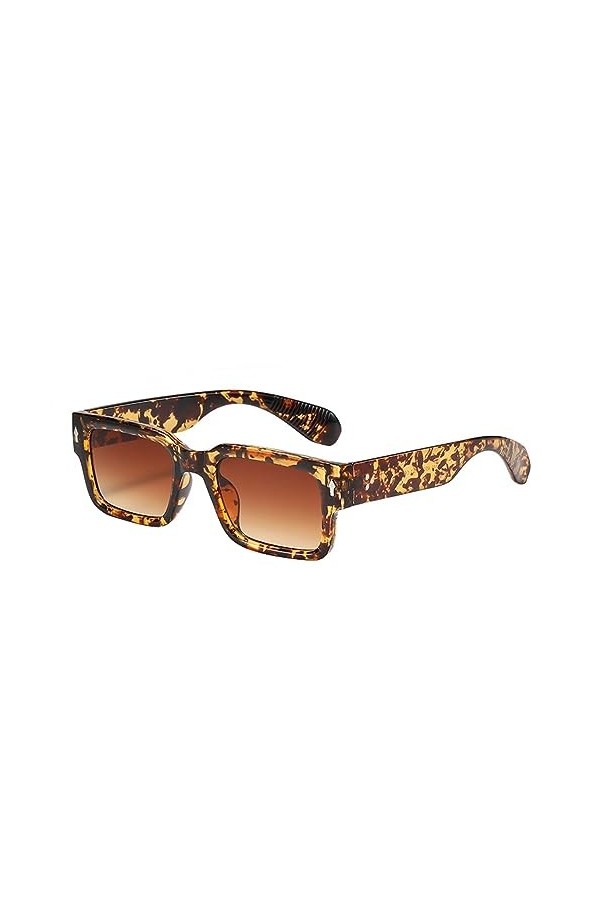 YuanSpring Lunettes Lunettes de soleil à monture carrée pour hommes et femmes B 