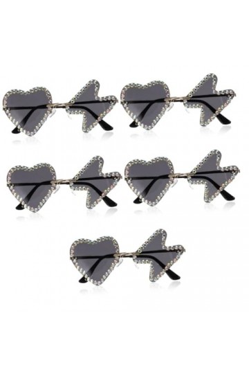 Holibanna 5 Paires De Lunettes De Soleil Hip Hop Accessoires Photo Lunettes Irrégulières Visage Bijoux Lunettes Pour Enfants 