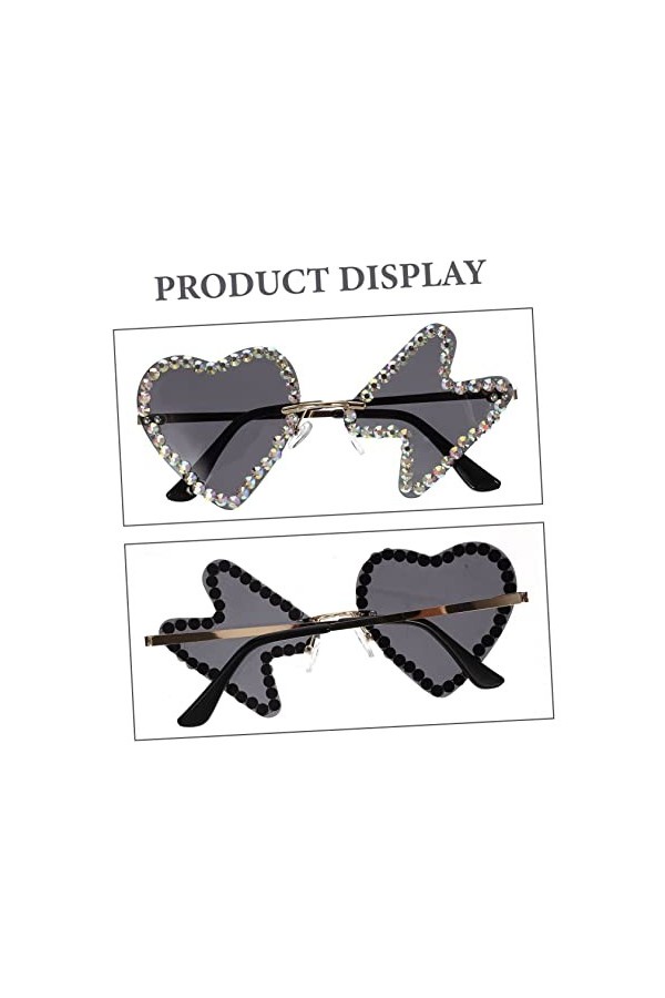 Holibanna 5 Paires De Lunettes De Soleil Hip Hop Accessoires Photo Lunettes Irrégulières Visage Bijoux Lunettes Pour Enfants