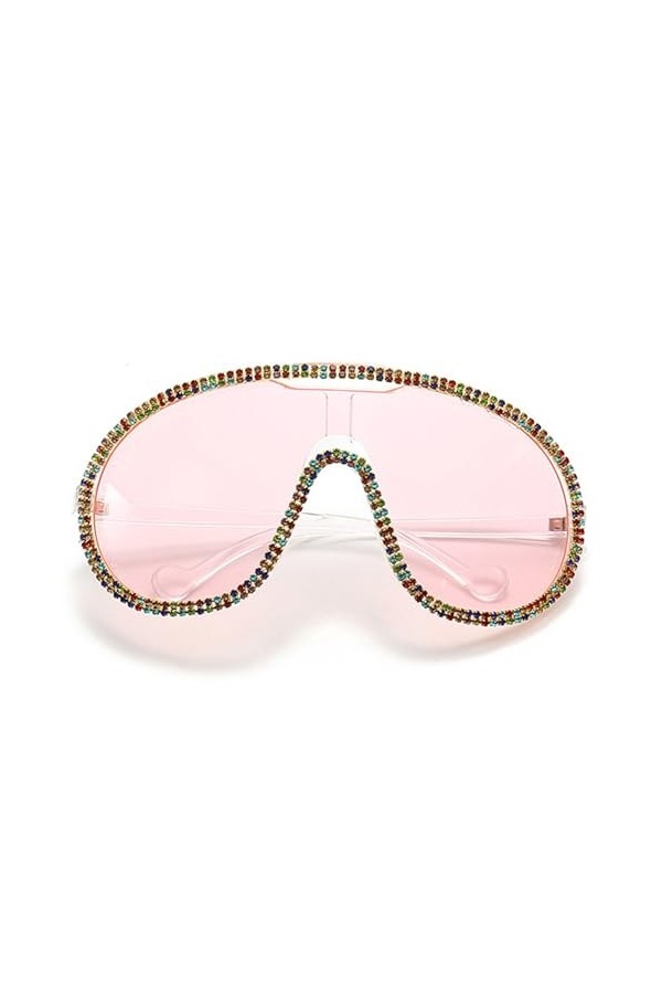 MYPIKY Lunettes De Soleil En Strass À La Mode Pour Femmes Lunettes De Soleil Esthétiques Pour Adultes Lunettes De Soleil De F