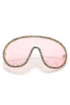 MYPIKY Lunettes De Soleil En Strass À La Mode Pour Femmes Lunettes De Soleil Esthétiques Pour Adultes Lunettes De Soleil De F