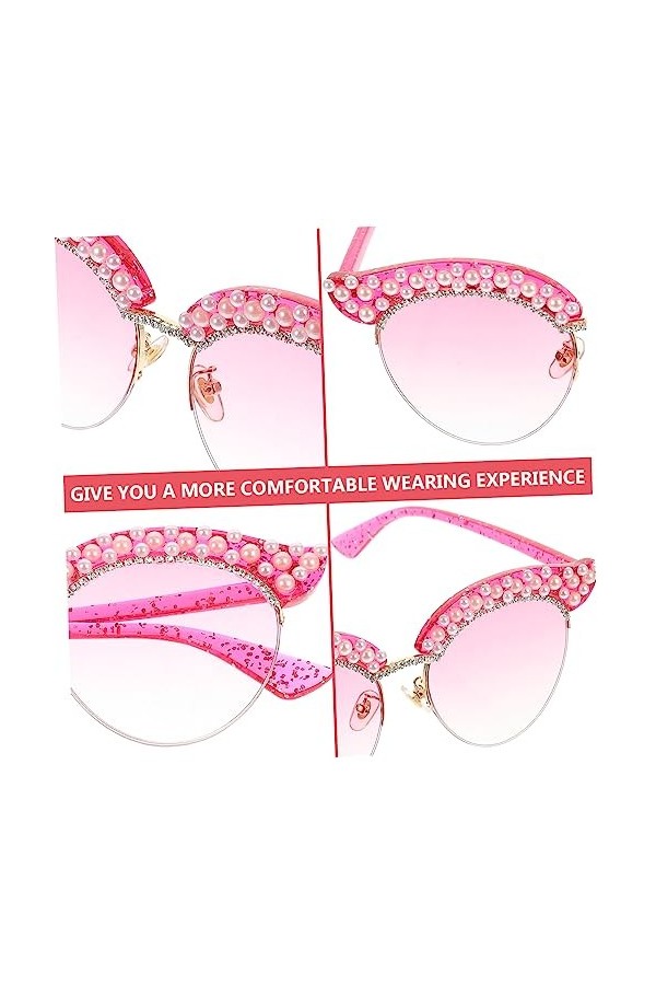 Healifty 4 Paires Des Lunettes De Soleil Lunettes De Mode Pour Femmes Lunettes De Soleil Oeil De Chat Lunettes De Soleil Étin