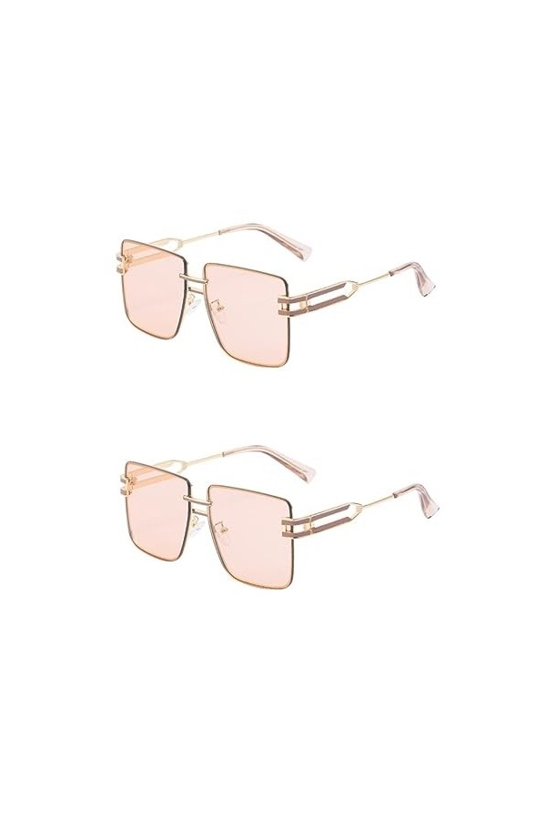 Sosoport 2 Pièces Des Lunettes De Soleil Lunettes De Soleil Pour Adolescents Lunettes De Soleil Plates Lunettes De Soleil Car