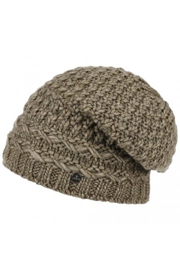 Lierys Bonnet Pinea avec Doublure Femme/Homme - Made in Germany en Laine Tricot pour lhiver Doublure, Oversize, Oversize Aut