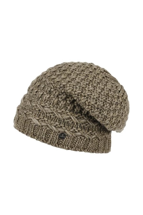 Lierys Bonnet Pinea avec Doublure Femme/Homme - Made in Germany en Laine Tricot pour lhiver Doublure, Oversize, Oversize Aut
