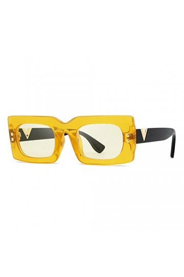 HPIRME Lunettes de soleil pour femmes, lunettes carrées, 5, taille unique