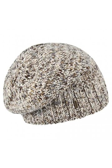 McBURN Bonnet Alaseja en Tricot Femme - Made in Italy béanie Beanie de Ski Oversize, Oversize Automne-Hiver - Taille Unique B