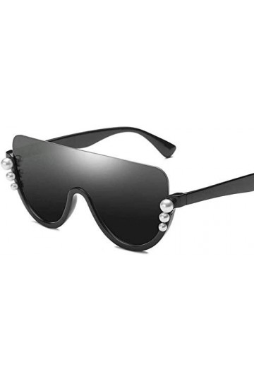 NIUASH Lunettes de Soleil polarisées Lunettes de Soleil Femme Uv400 Lunettes de Conduite Une pièce Grand Cadre Lunettes siamo