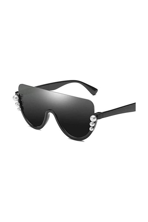 NIUASH Lunettes de Soleil polarisées Lunettes de Soleil Femme Uv400 Lunettes de Conduite Une pièce Grand Cadre Lunettes siamo