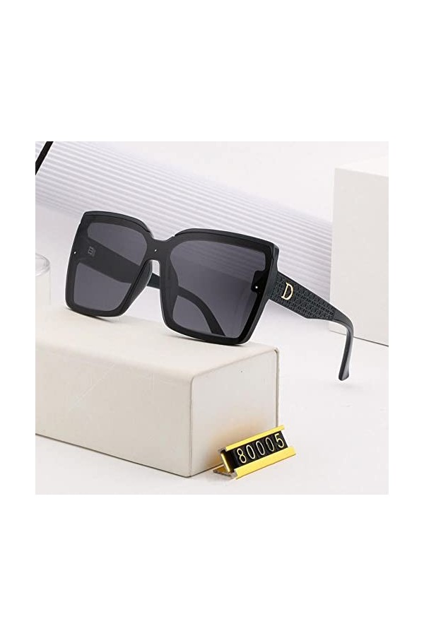 DAPERCI Marque surdimensionné Lunettes de Soleil Femmes Mode Vintage décoratif Lunettes de Soleil Dames Lunettes de Plein air