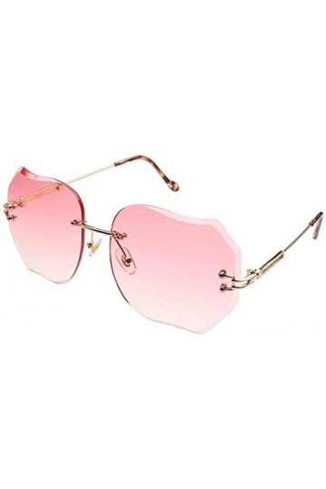 NIUASH Lunettes de Soleil polarisées Lunettes en métal Femmes Lunettes de Soleil Lunettes de Conduite Uniques sans Cadre Dame