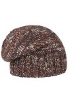 McBURN Bonnet Alaseja en Tricot Femme - Made in Italy béanie Beanie de Ski Oversize, Oversize Automne-Hiver - Taille Unique B