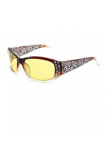 Femmes Lunettes de Soleil polarisées Femme Strass Lunettes de Soleil Conduite Voyage Lunettes de Plein air UV400 Lunettes de 