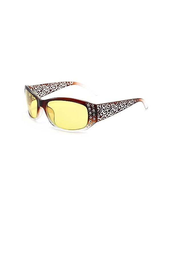 Femmes Lunettes de Soleil polarisées Femme Strass Lunettes de Soleil Conduite Voyage Lunettes de Plein air UV400 Lunettes de 