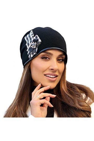 Willi Bonnet Classique Et Élégant Fiunila, Noir,Taille Unique