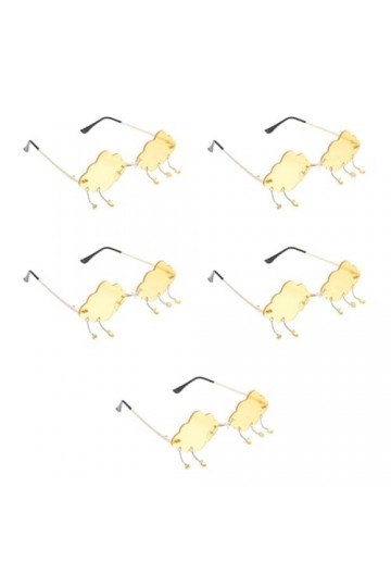 Didiseaon 5 Pièces Des Lunettes De Soleil Verres Goutte De Pluie Lunettes De Soleil Pour Femmes Lunettes De Soleil Tendance P