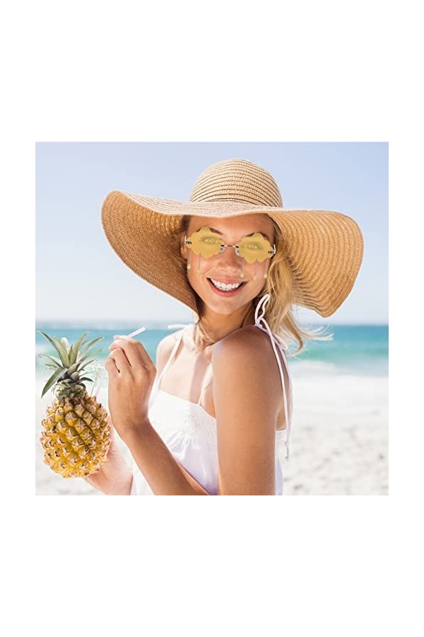 Didiseaon 5 Pièces Des Lunettes De Soleil Verres Goutte De Pluie Lunettes De Soleil Pour Femmes Lunettes De Soleil Tendance P