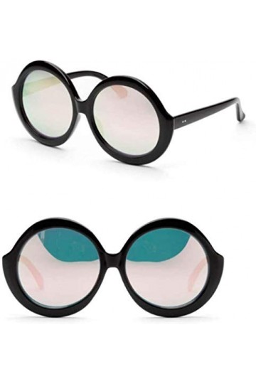 NIUASH Lunettes de Soleil polarisées Grand Cadre Lunettes Accessoires rétro Lunettes Forme Ronde Hommes Femmes Lunettes de So