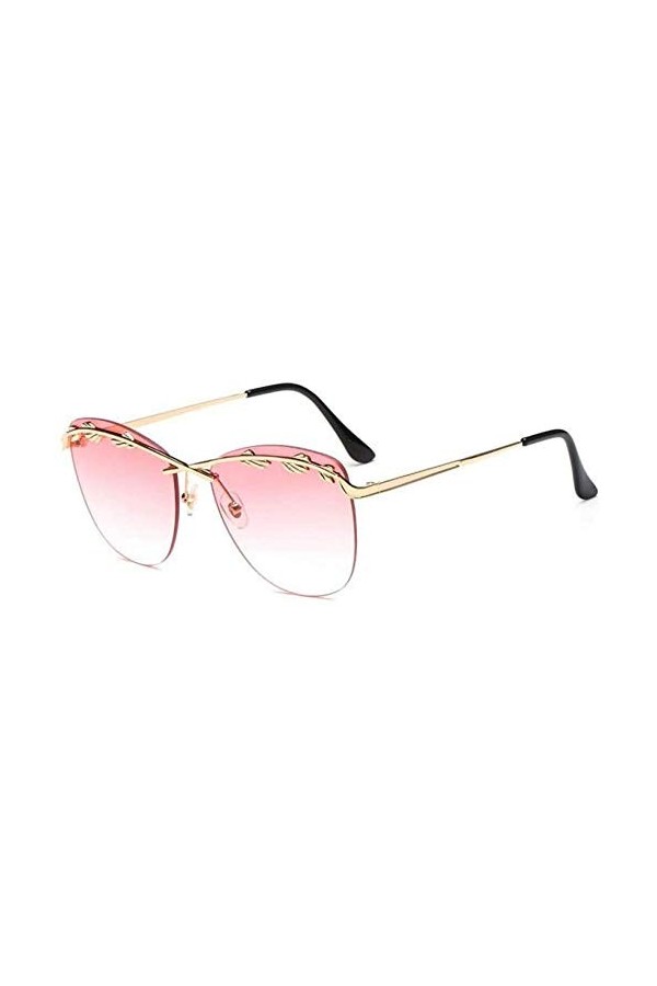 NIUASH Lunettes de Soleil polarisées Lunettes de Soleil pour Femmes Accessoires pour Lunettes Lunettes sans Monture en métal 