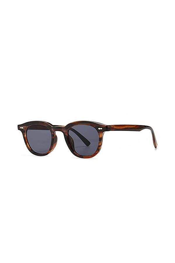 HCHES Lunettes de soleil carrées vintage femmes petites lunettes de soleil pour hommes lunettes de soleil léopard lunettes UV