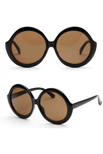 NIUASH Lunettes de Soleil polarisées Grand Cadre Lunettes Accessoires rétro Lunettes Forme Ronde Hommes Femmes Lunettes de So