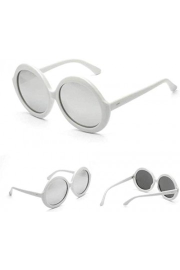 NIUASH Lunettes de Soleil polarisées Grand Cadre Lunettes Accessoires rétro Lunettes Forme Ronde Hommes Femmes Lunettes de So