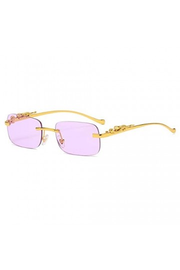 DAPERCI Mode Vintage sans Monture carré Lunettes de Soleil Femmes Hommes Luxe Populaire Voyage Conduite métal Lunettes de Sol