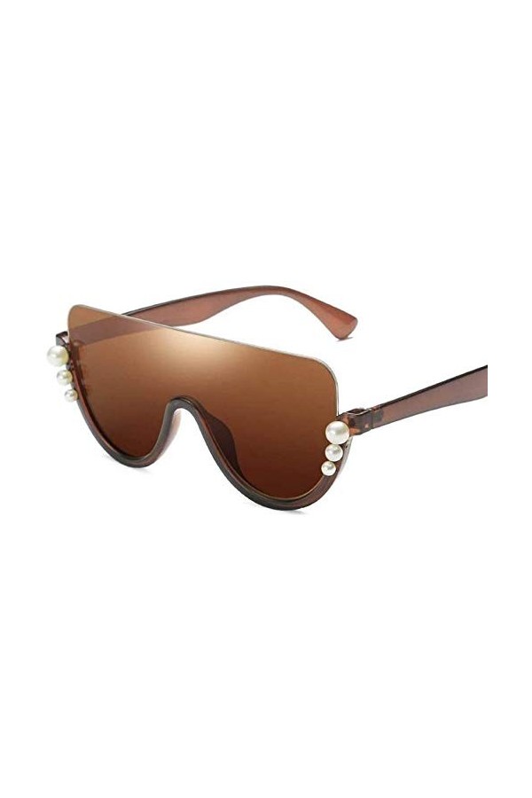 ZYIZEE Lunettes de Soleil Lunettes de Soleil pour Femmes Uv400 Lunettes de Conduite Une pièce Grand Cadre Lunettes siamoises 
