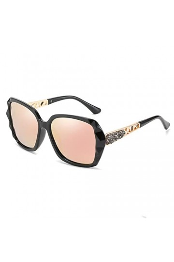 XKUN Lunettes de Soleil Polarisées Lunettes De Soleil Surdimensionnées Carrées Pourdies Polarisées Lunettes De Soleil Rétro p