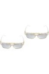 TENDYCOCO 2Pcs Lunettes De Soleil Pour Hommes Lunettes Polarisées Lunettes De Soleil Surdimensionnées Pour Femmes Lunettes De