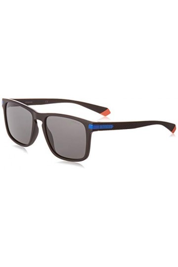 Polaroid PLD 2088/S Sunglasses, 0VK/M9 MTBLK Blue, 55 Unisex-Adult