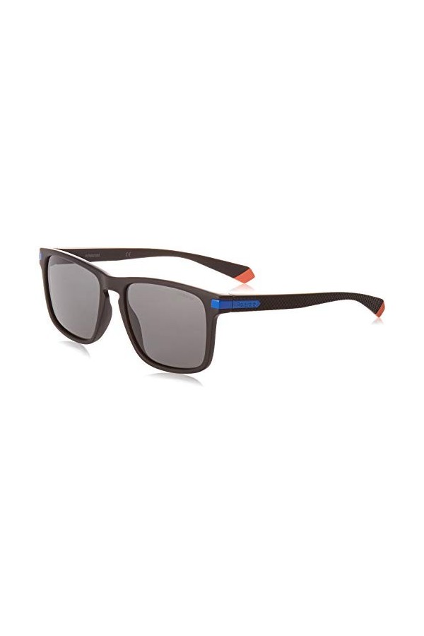 Polaroid PLD 2088/S Sunglasses, 0VK/M9 MTBLK Blue, 55 Unisex-Adult
