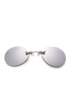 Lunettes de soleil haute protection anti-reflets for hommes et femmes, lunettes de nez rondes sans monture Matrix Morpheus Lu