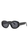 Charnières en métal Femmes Lunettes de Soleil Ovales Nuances Lunettes Femme Lunettes de Soleil marbrées Hommes, Noir Noir, Ta