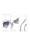 NIUASH Lunettes de Soleil polarisées Lunettes de Soleil Coeur métal Femmes Love lentilles Miroir Lunettes de Soleil Nuances H