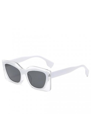 HPIRME Femmes lunettes de soleil cadre carré lunettes de soleil femme anti-UV conduite lunettes dames bord transparent lunett