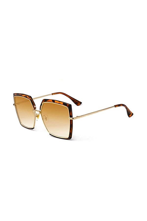 NIUASH Lunettes de Soleil polarisées Femmes Lunettes de Soleil carré Mode Femme Hommes Uv400 Lunettes de Soleil lentille Clai