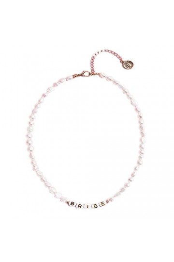 Mumuve Colliers pour femme, collier pour future mariée + lunettes de soleil brillantes en strass pour enterrement de vie de j