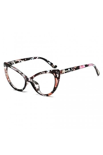 ZYIZEE Lunettes de Soleil Motif de Fleurs Lunettes de Soleil Yeux de Chat Femmes Mode Nuances Vintage Lunettes de Soleil UV40