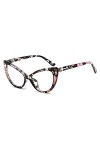 ZYIZEE Lunettes de Soleil Motif de Fleurs Lunettes de Soleil Yeux de Chat Femmes Mode Nuances Vintage Lunettes de Soleil UV40