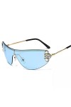 BAJIE Lunettes de Soleil Lunettes de Soleil surdimensionnées Lunettes de Soleil Strass pour Femmes Lunettes de Soleil Sport p