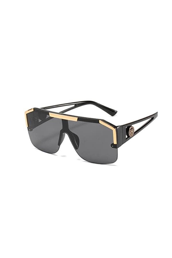 DAPERCI Luxe surdimensionné Hommes Lunettes de Soleil Lunettes de Soleil pour Femmes Mode dégradé carré Nuances