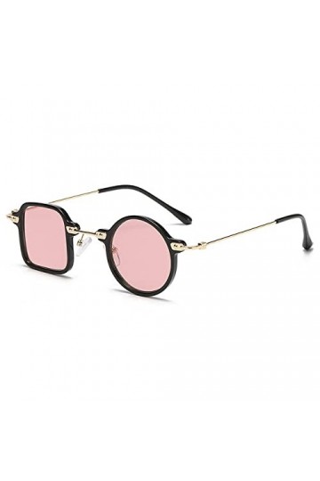 HCHES Lunettes de soleil pour femmes carré rond lunettes de soleil personnalité irrégulière lunettes de soleil rétro hommes U