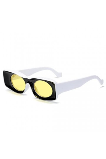Hommes et femmes avec des lunettes de soleil Lunettes de soleil à monture ovale en résine Lunettes de soleil multicolores, or