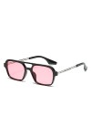 MUTYNE Lunettes de soleil de conduite vintage pour hommes Lunettes de soleil mode femmes UV400, C2 Rose, taille unique