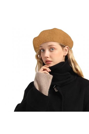 Béret,Béret Français,Casquette Basque Femme,Margie Beret,Femme Vintage Béret,Couleur Unie Souple Hiver Casquette Hat,Chapeau 