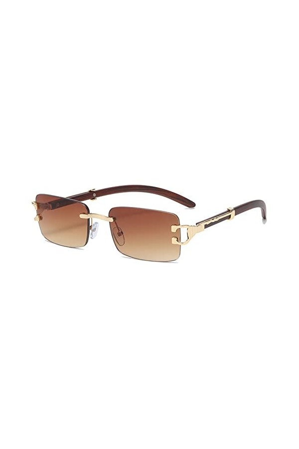 EkeNoz Lunettes de soleil sans cadre for femmes, vacances en plein air, plage, conduite, cadeaux, Shopping, pare-soleil, cade