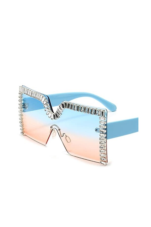 EkeNoz Lunettes de soleil à grand cadre for femmes, couleur, vacances en plein air, plage, Photo, Shopping, pare-soleil, cade